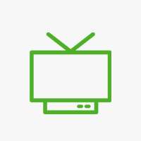 green icon of a small tv